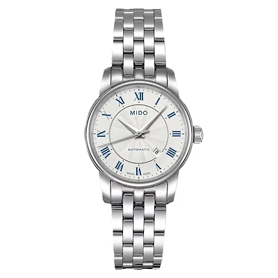 Mido Baroncelli Tradition 29 MM Silver Dial Automatic M7600.4.21.1