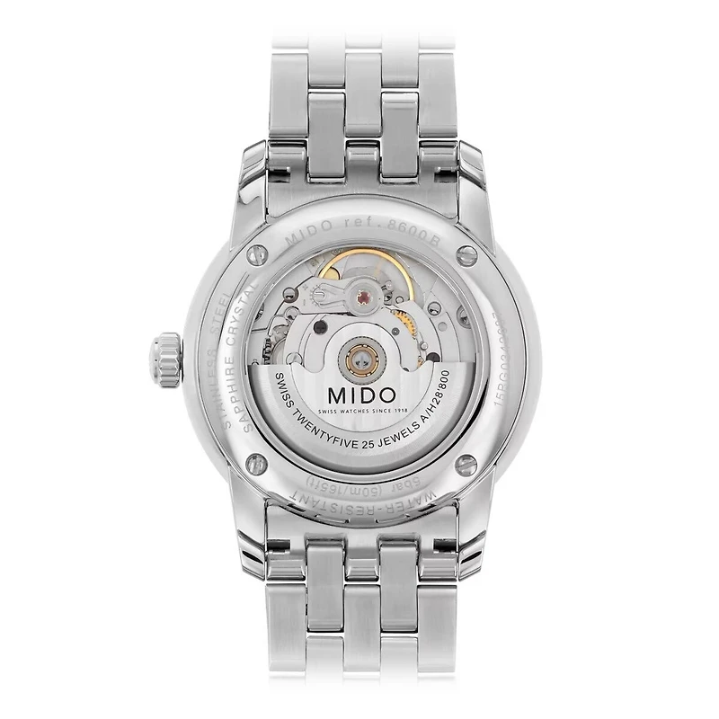 Mido Baroncelli Tradition 38 MM White Dial Automatic M8600.4.26.1