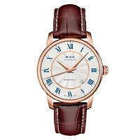Mido Baroncelli Tradition 38 MM Silver Dial Automatic M8600.2.21.8