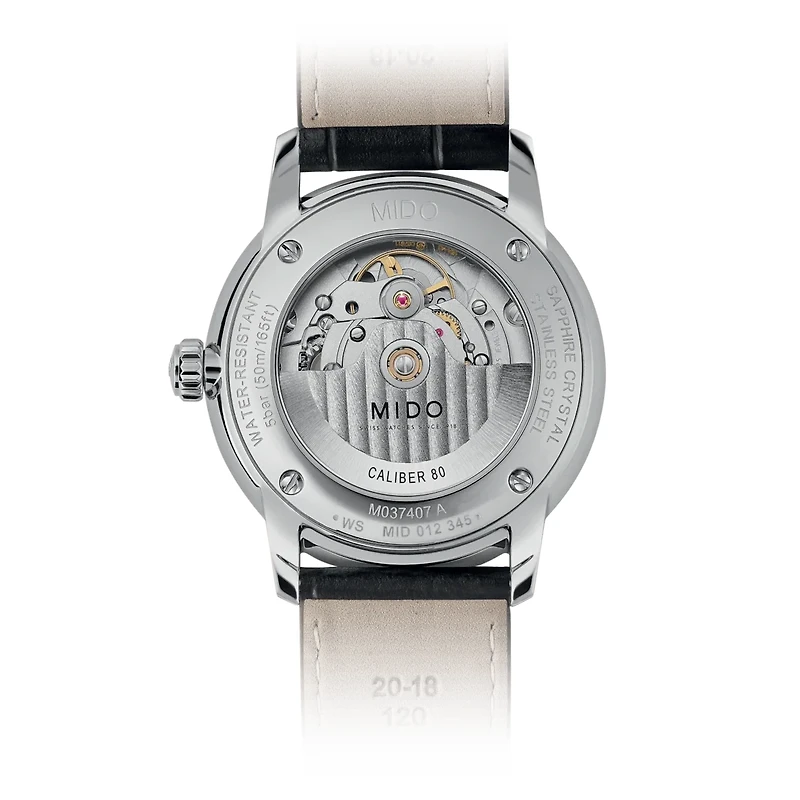 Mido Baroncelli Signature 39 MM Silver Dial Automatic M037.407.16.031.00