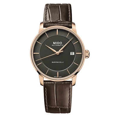 Mido Baroncelli Signature 39 MM Black Dial Automatic M037.407.36.061.00