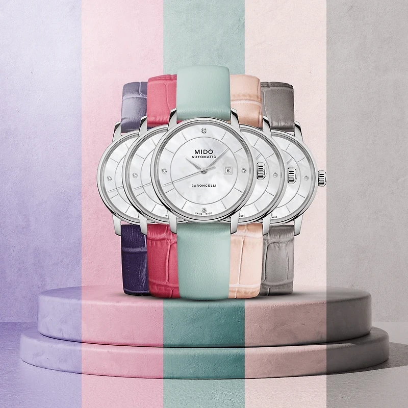Mido Baroncelli Signature Lady Colours 30 MM Mother of Pearl Dial Automatic M037.207.16.106.00 Special Edition