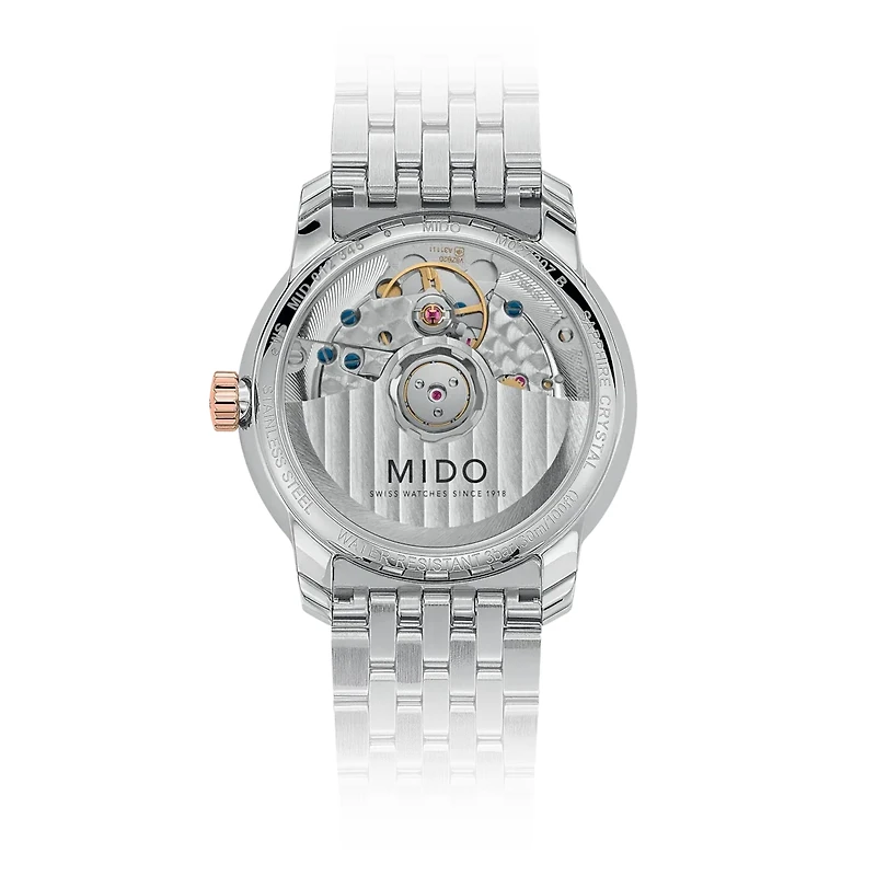 Mido Baroncelli Smiling Moon 33 MM White Dial Automatic M027.207.22.010.01