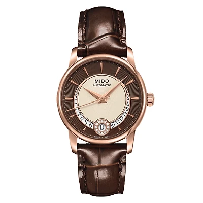 Mido Baroncelli Diamonds 33 MM Brown Dial Automatic M007.207.36.291.00