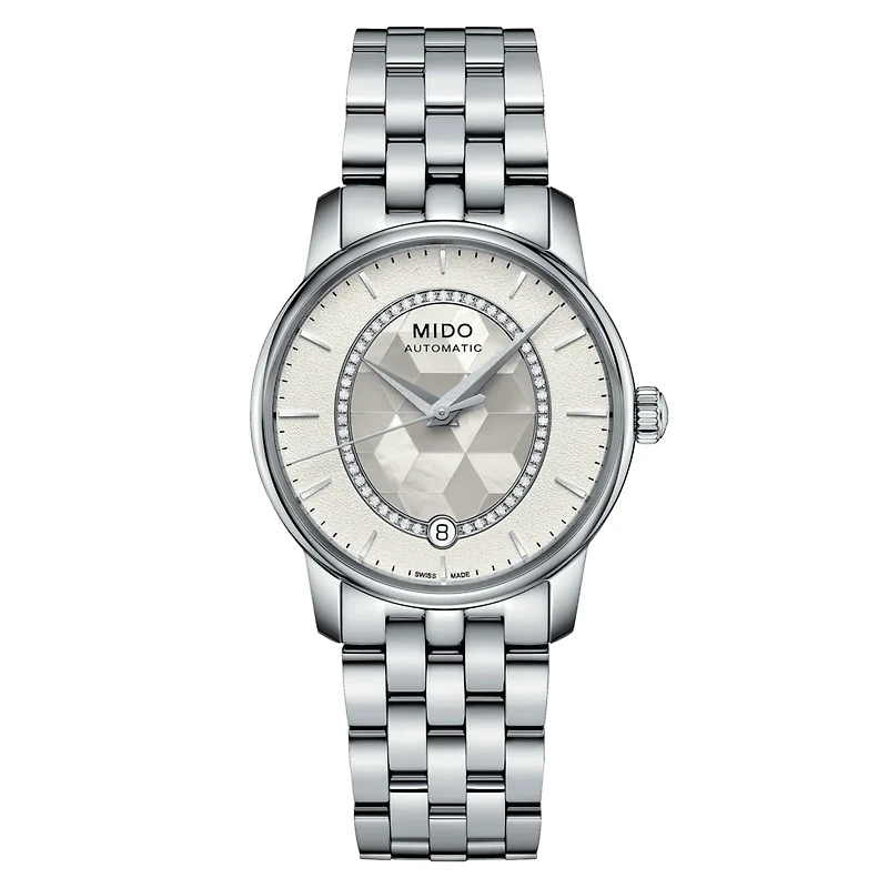 Mido Baroncelli Diamonds 33 MM Mother of Pearl Dial Automatic M007.207.11.116.00