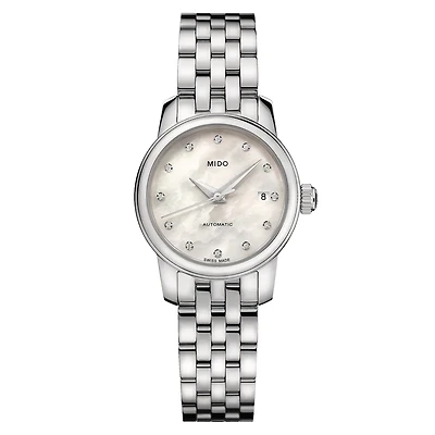 Mido Baroncelli Lady Twenty Five 25 MM Mother of Pearl Dial Automatic M039.007.22.106.00