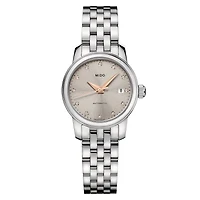 Mido Baroncelli Lady Twenty Five 25 MM Grey Dial Automatic M039.007.11.076.00