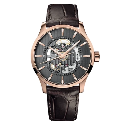 Mido Multifort Skeleton Vertigo 42 MM Grey Dial Automatic M038.436.36.061.00