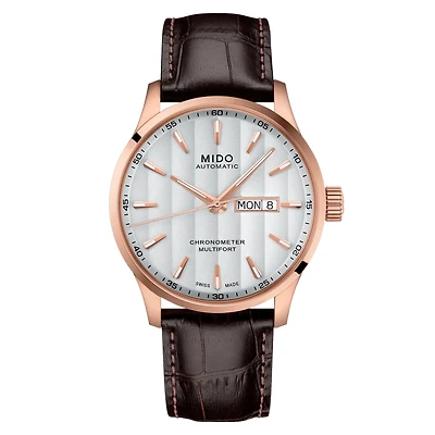 Mido Multifort Chronometer 1 42 MM Silver Dial Automatic M038.431.36.031.00