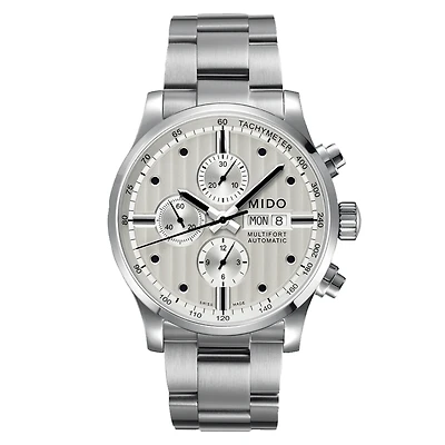 Mido Multifort Chronograph 44 MM Silver Dial Automatic M005.614.11.031.00