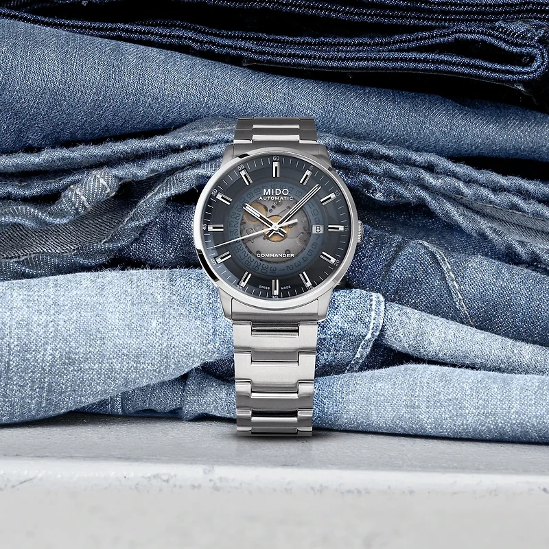 Mido Commander Gradient 40 MM Blue Dial Automatic M021.407.11.411.01