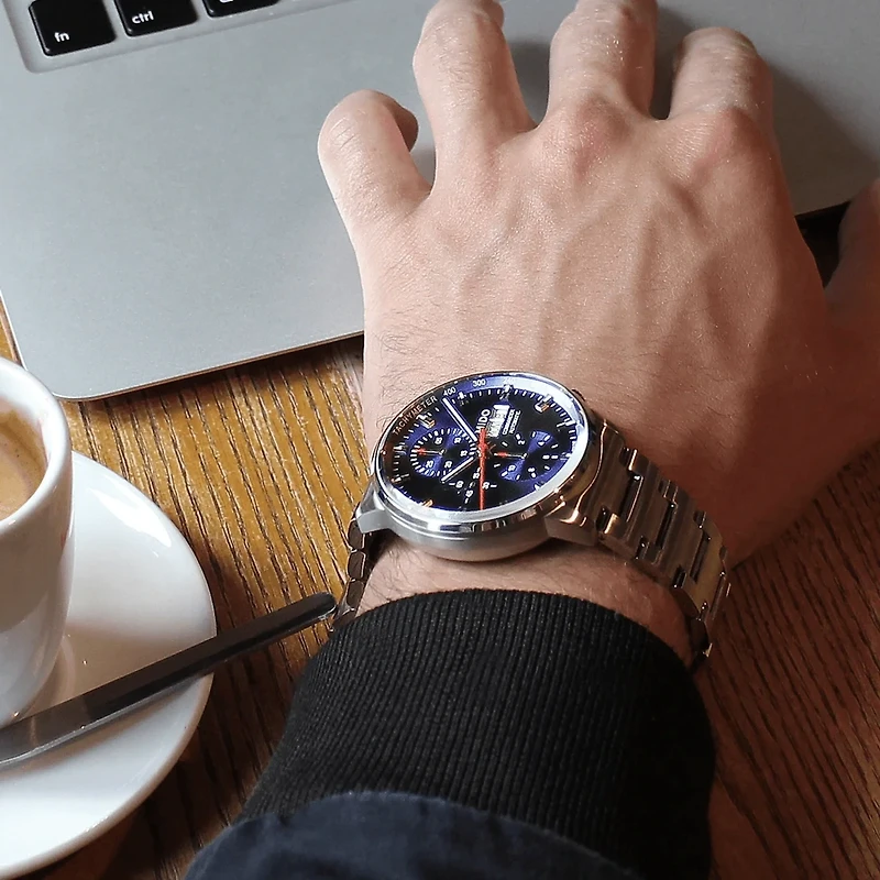 Mido Commander Chronograph 43 MM Blue Dial Automatic M016.414.11.041.00