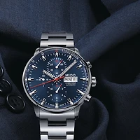 Mido Commander Chronograph 43 MM Blue Dial Automatic M016.414.11.041.00