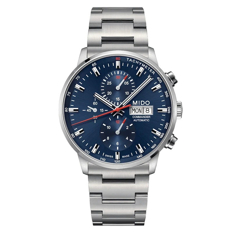 Mido Commander Chronograph 43 MM Blue Dial Automatic M016.414.11.041.00