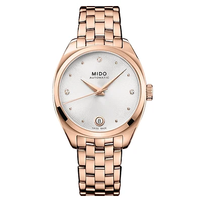 Mido Belluna Royal Lady 33 MM Silver Dial Automatic M024.307.33.036.00