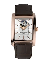 Classics Carree Heart Beat Mens 31MM White Dial Automatic FC-311S4C4