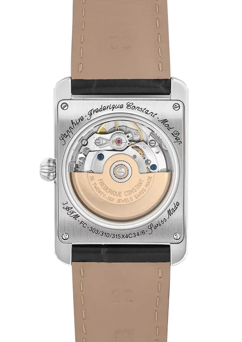 Classics Carree Heart Beat Mens 31MM White Dial Automatic FC-311S4C6