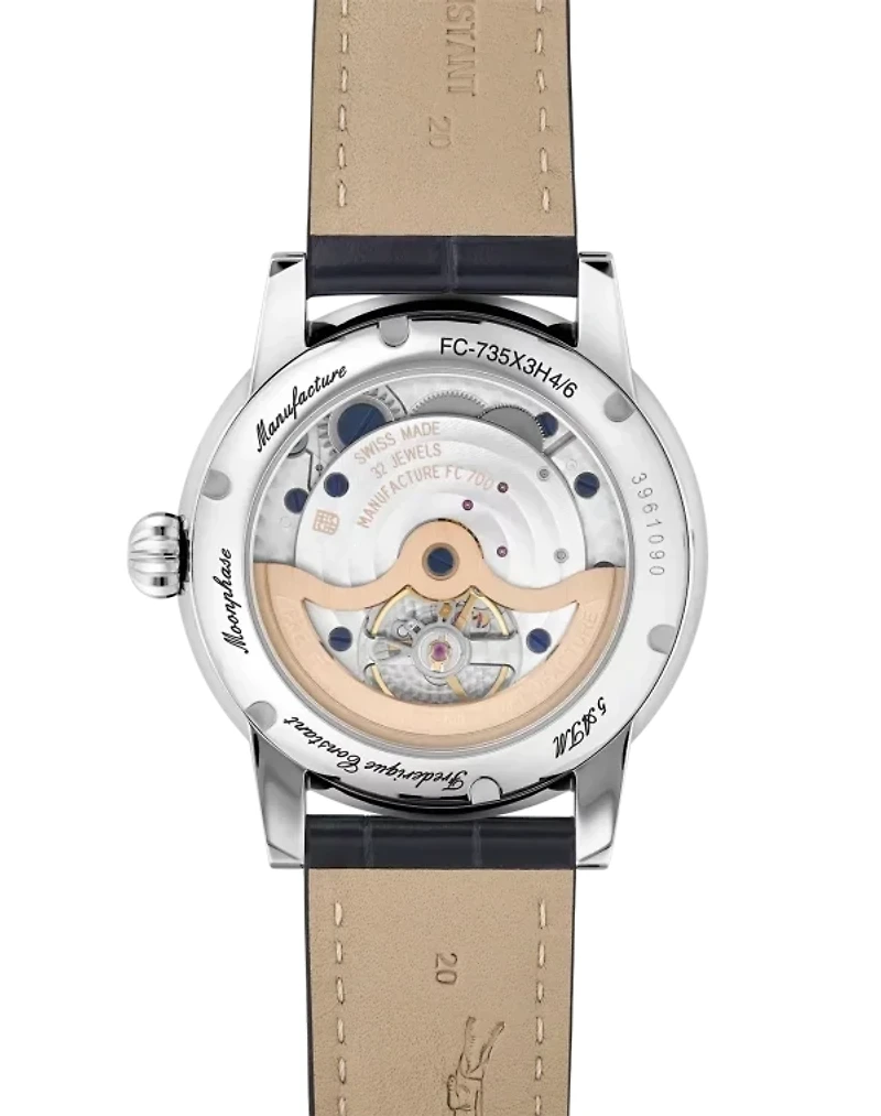 Manufacture Classic Power Reserve Big Date 41MM White Dial Automatic FC-735S3H6