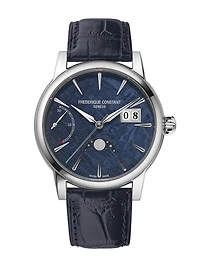 Manufacture Classic Power Reserve Big Date 40MM Blue Meteorite Dial Automatic FC-735MT3HPT