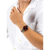 Centrix Diamonds Brown Dial 40MM Quartz R30023732