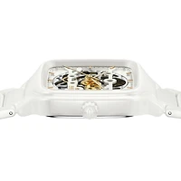 True Square Open Heart White Dial 38MM Automatic R27126012