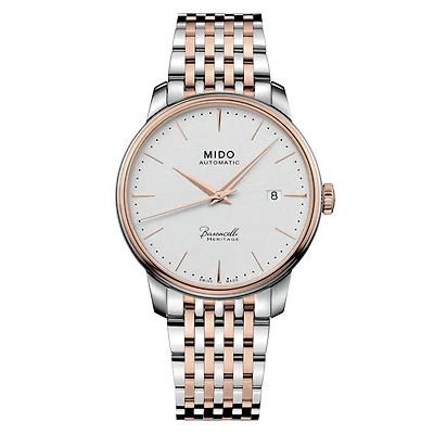 Mido Baroncelli Heritage 39 MM White Dial Automatic M027.407.22.011.00