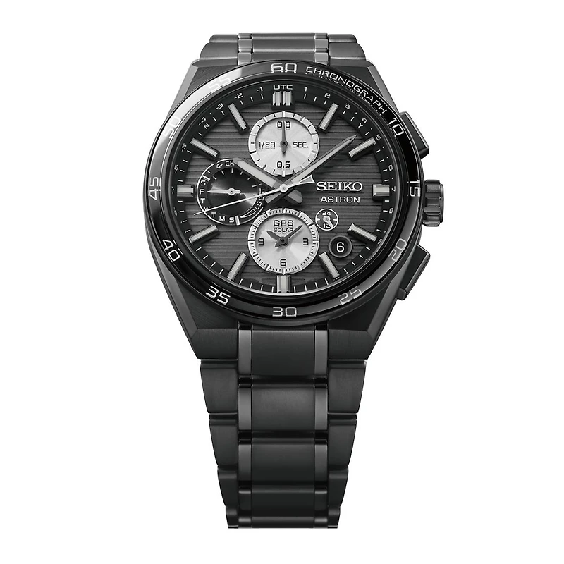 Buy Seiko Astron SSH179 GPS Solar Watch in Brampton – Black Titanium Chronograph