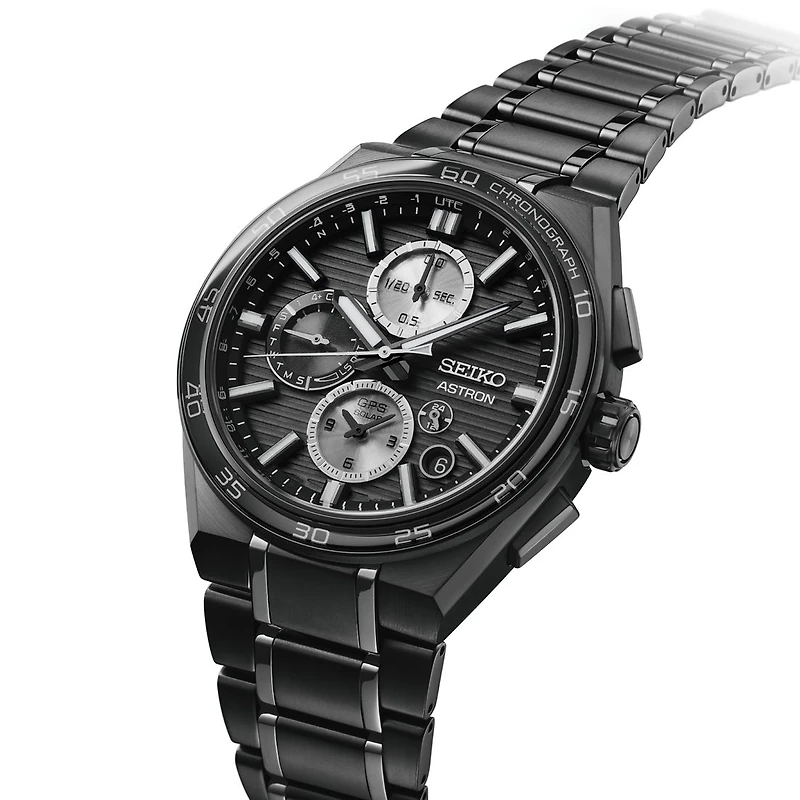 Buy Seiko Astron SSH179 GPS Solar Watch in Brampton – Black Titanium Chronograph