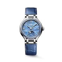 Longines PrimaLuna Blue Dial 34MM Automatic Moonphase L81260972