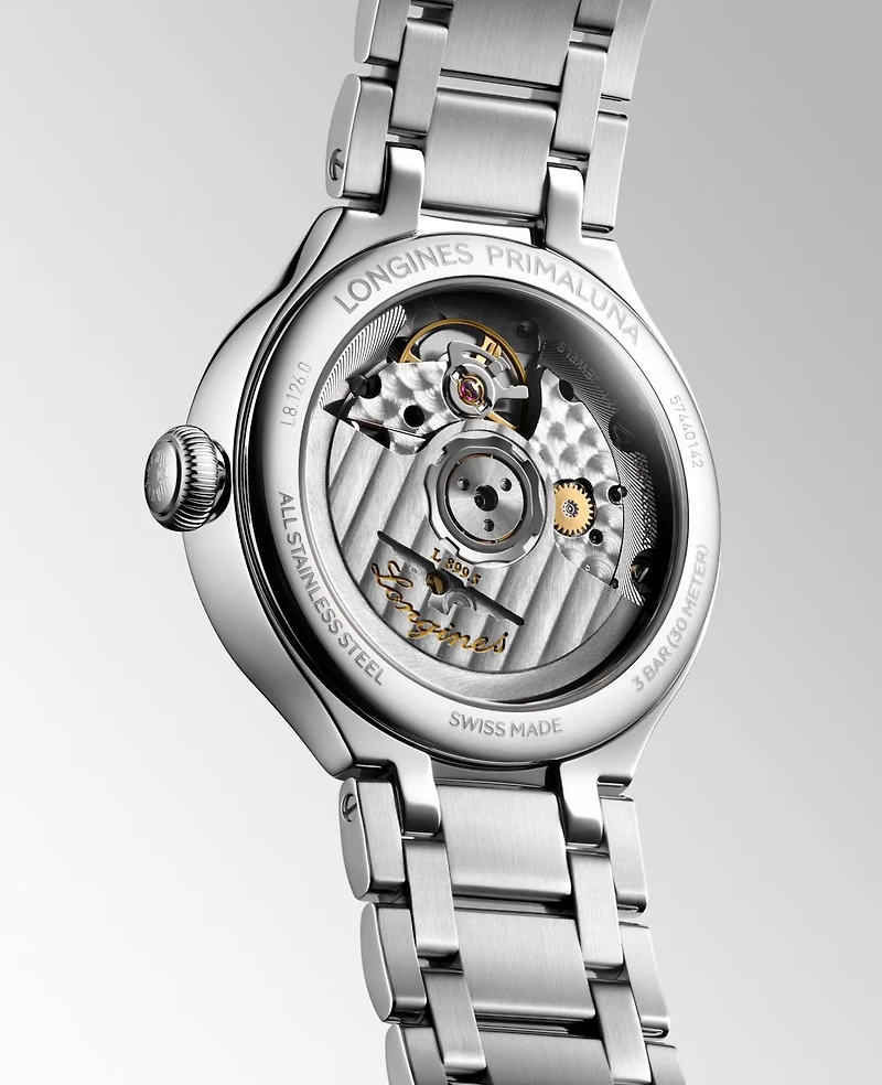Longines PrimaLuna Silver Dial 34MM Automatic Moonphase L81260716