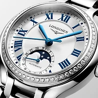 Longines PrimaLuna Silver Dial 34MM Automatic Moonphase L81260716
