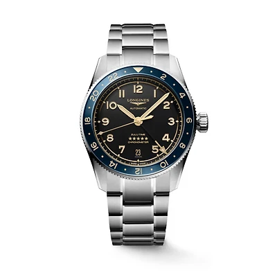Longines Spirit Zulu Time Black Dial 39 MM Automatic L38024606