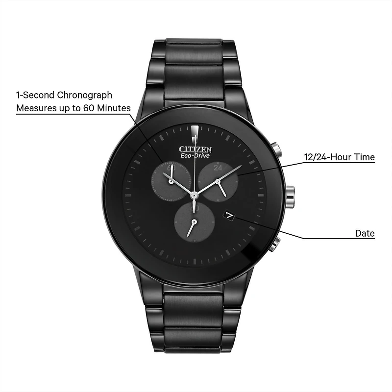 Axiom Black Dial 43MM Eco-Drive AT2245-57E