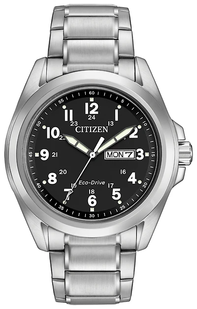 Citizen Chandler Black Dial 43MM Eco-Drive AW0050-82E
