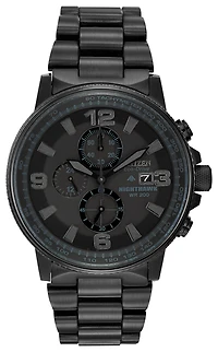 Nighthawk Black Dial 42MM Eco-Drive CA0295-58E