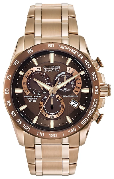 Perpetual Chrono A-T Brown Dial 42MM Eco-Drive AT4106-52X