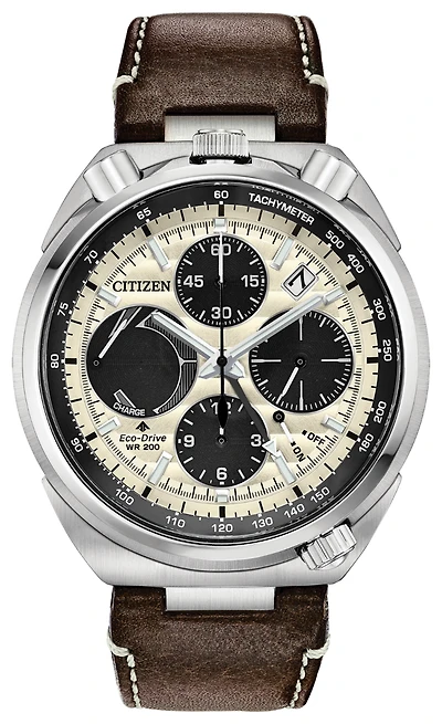Limited Edition Promaster Tsuno Chrono Racer White Dial 45MM Eco-Drive AV0079-01A