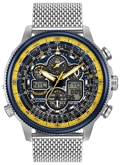 Navihawk A-T Blue Angels Blue Dial 48MM Eco-Drive JY8031-56L