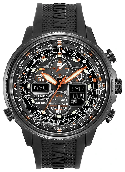 Promaster Navihawk A-T Black Dial 48MM Eco-Drive JY8035-04E