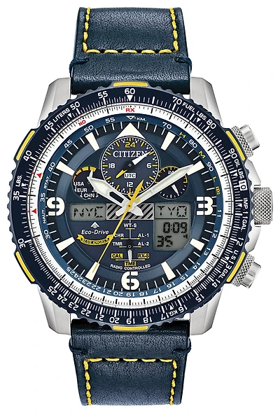Blue Angels Promaster Skyhawk A-T Blue Dial 46MM Eco-Drive JY8078-01L