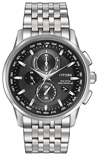 Citizen World Chronograph A-T Black Dial 43MM Eco-Drive AT8110-53E