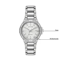 Riva Silver Dial 30MM Eco-Drive EW2460-56A