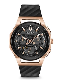 Curv Chronograph Black Dial 44MM Quartz 98A185