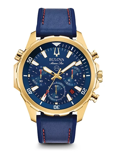 Marine Star Chronograph Blue Dial 43MM Quartz 97B168