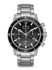 Marine Star Chronograph Black Dial 45MM Quartz 96B272