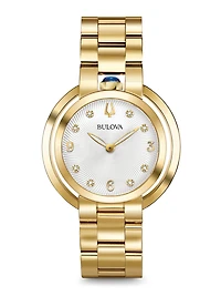 Rubaiyat Diamond White Dial 35MM Quartz 97P125