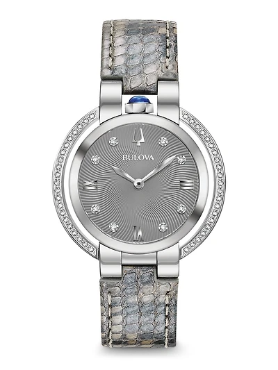 Rubaiyat Diamond Grey Dial 35MM Quartz 96R218