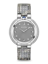 Rubaiyat Diamond Grey Dial 35MM Quartz 96R218