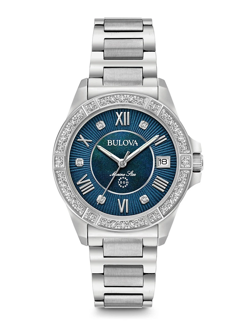 Marine Star Blue Dial 34MM Quartz 96R215