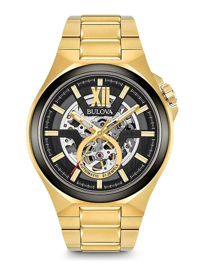 Maquina Black Skeleton Dial 46MM Automatic 98A178